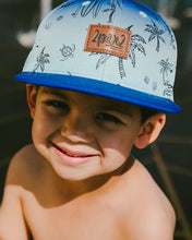 Load image into Gallery viewer, deux par deux Boys Printed Cap - Blue Beach
