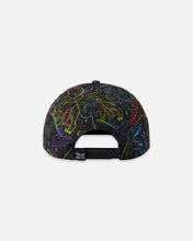 Load image into Gallery viewer, deux par deux Boys Printed Cap - Black Dinosaur
