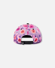 Load image into Gallery viewer, deux par deux Girls Printed Cap - Mauve Floral Gradient
