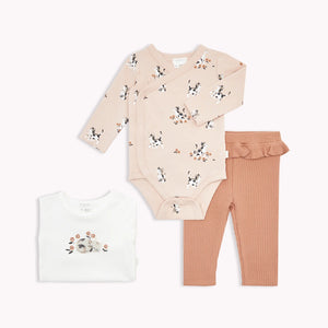 Petit Lem Firsts Baby Girls "Kitten" 3pc Outfit Set