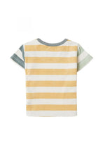 Load image into Gallery viewer, Noppies Baby Boys Balsam Lake Short Sleeve Stripe Tee - Mustard
