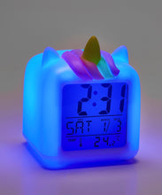 Load image into Gallery viewer, Yes Designs Colour Change Unicorn Clock
