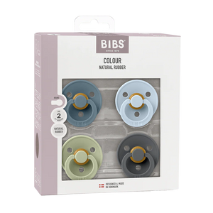 BIBS Natural Rubber Pacifier 4 Pack