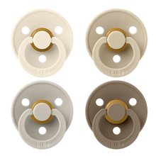 Load image into Gallery viewer, BIBS Natural Rubber Pacifier 4 Pack
