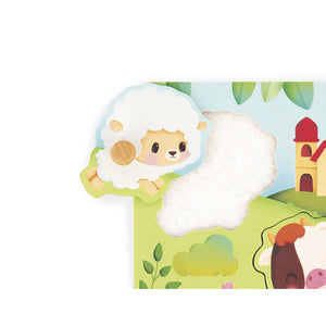 Janod 5-piece Farmhouse Tactile Puzzle