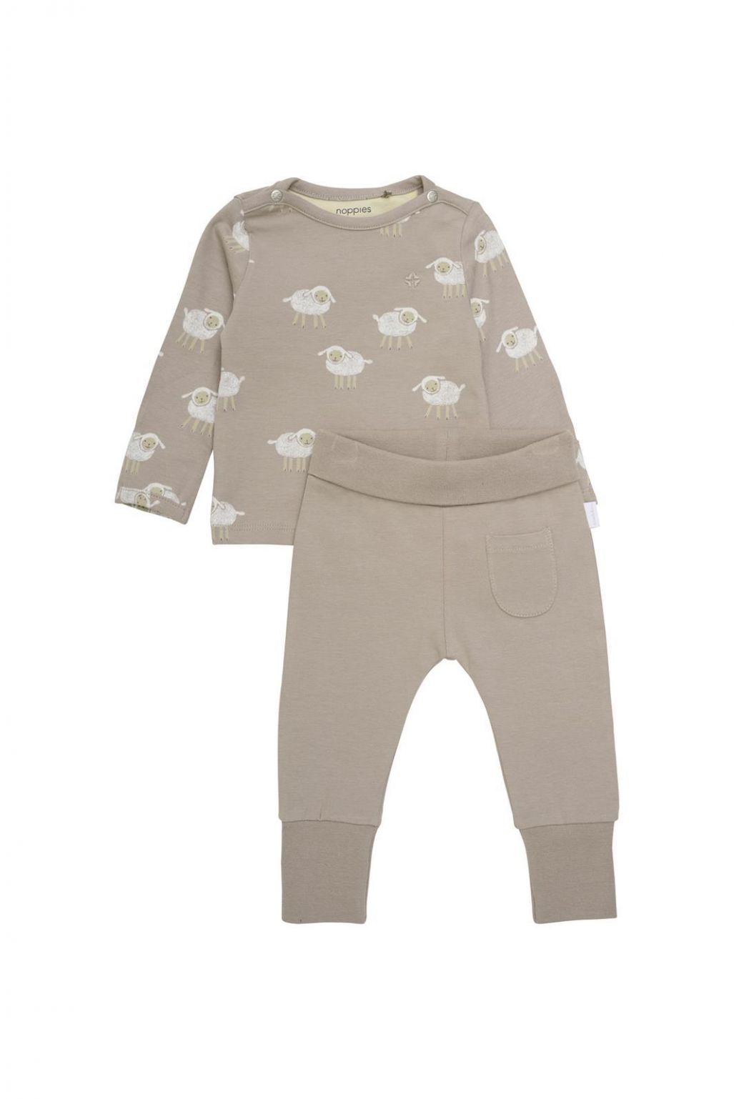 Noppies Baby Stroud Pant & Shirt Set - Simply Taupe