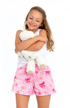 Load image into Gallery viewer, Preppy Goose Girls Plush Bows Print Loungewear Shorts
