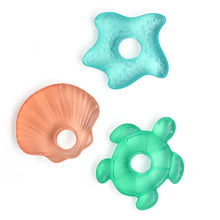 Load image into Gallery viewer, Itzy Ritzy Cutie Coolers 3PK Water Filled Teethers

