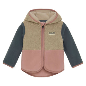 Color Kids Baby/Toddler Teddy Fleece Jacket - Woodrose