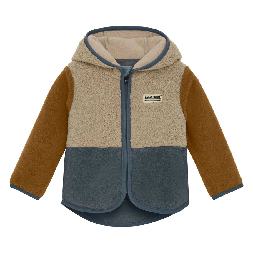 Color Kids Baby/Toddler Teddy Fleece Jacket - Stormy Weather