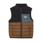 Color Kids Quilted Colourblock Vest - Nuthatch
