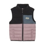 Color Kids Quilted Colourblock Vest - Woodrose