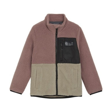 Color Kids Girls Fleece Jacket - Woodrose