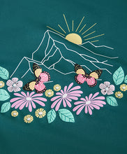 Load image into Gallery viewer, Color Kids Girls Print T-Shirt - Mediterranean Green
