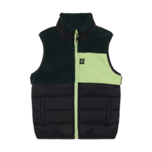 Load image into Gallery viewer, Color Kids Quilted Colourblock Vest - Green Gables
