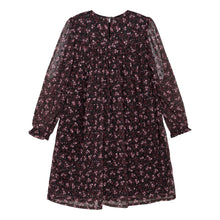 Load image into Gallery viewer, Creamie Youth Girls Flower Print Dress - Black
