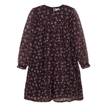 Load image into Gallery viewer, Creamie Youth Girls Flower Print Dress - Black
