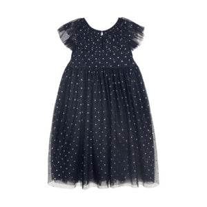 Creamie Youth Girls Mesh Dress - Black Iris