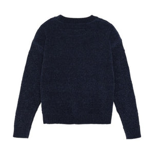 Creamie Girls Knit Pullover - Black Iris