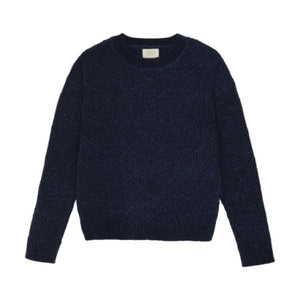 Creamie Girls Knit Pullover - Black Iris