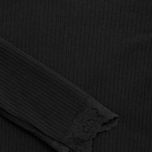 Load image into Gallery viewer, Creamie Girls Long Sleeve T-Shirt - Black
