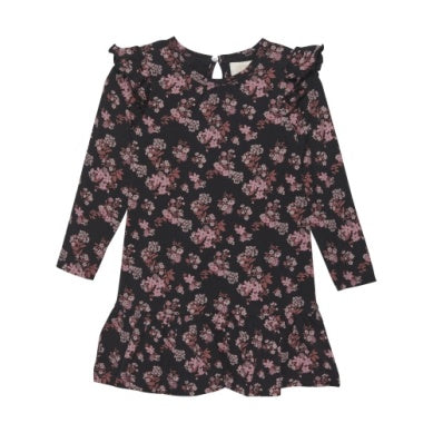 Creamie Girls Jersey Dress - Black