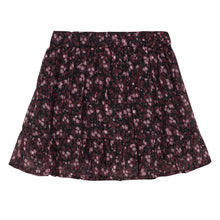 Load image into Gallery viewer, Creamie Girls Flower Print Skirt - Black
