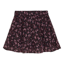 Load image into Gallery viewer, Creamie Girls Flower Print Skirt - Black
