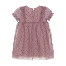 Load image into Gallery viewer, Creamie Girls Heart Mesh Dress - Woodrose
