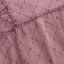 Load image into Gallery viewer, Creamie Girls Heart Mesh Dress - Woodrose
