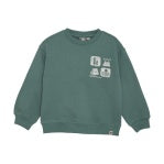 Daily7 Oversized Artwork Sweatshirt - Blue Spruce