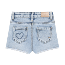 Load image into Gallery viewer, Daily7 Girls Heart Denim Shorts
