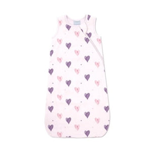 Coccoli Baby Modal Sleep Sack 1.5 TOG - Hearts on Light Pink