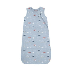 Coccoli Baby Modal Sleep Sack 1.5 TOG - Vehicles on Blue