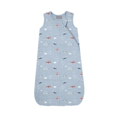 Coccoli Baby Modal Sleep Sack 1.5 TOG - Vehicles on Blue