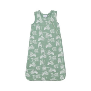 Coccoli Baby Cotton-Modal Sleep Sack 0.5 TOG - Tractors on Lily Pad