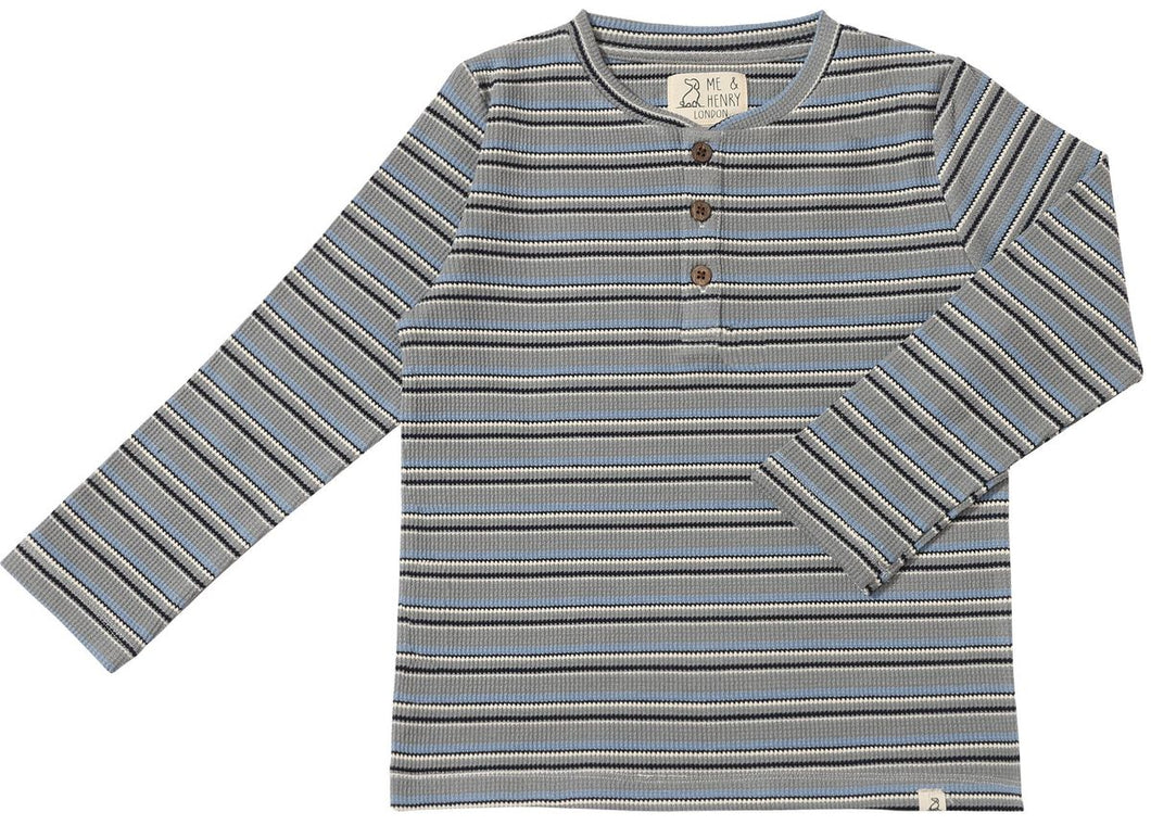Me & Henry Boys Adams Henley - Grey/Cream