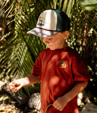 Load image into Gallery viewer, Headster Kids All Terrain Fun Trucker Hat - Oatmeal
