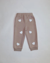 Load image into Gallery viewer, Brunette The Label &quot;All Over Hearts&quot; Jogger - Oyster

