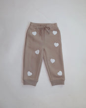 Load image into Gallery viewer, Brunette The Label &quot;All Over Hearts&quot; Jogger - Oyster
