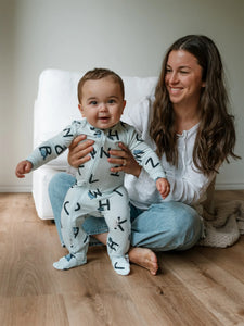 ZippyJamz Bamboo Footed Sleeper - AlphaJamz