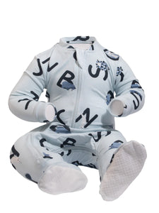 ZippyJamz Bamboo Footed Sleeper - AlphaJamz