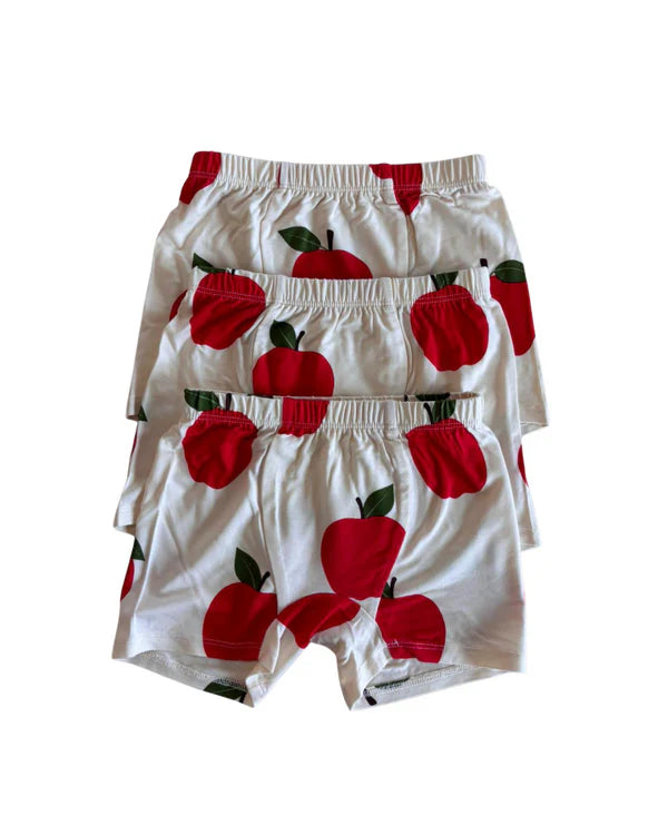Bambi & Birdie Kids 3 Pack Boxers - Apples