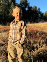 Load image into Gallery viewer, Me &amp; Henry Boys Atwood Woven Shirt - Brown Madras
