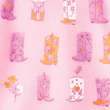 Load image into Gallery viewer, Souris Mini Baby Girls T-Shirt with Cowboy Boot Print - Pink
