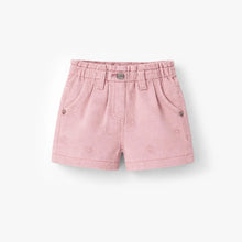 Load image into Gallery viewer, Souris Mini Baby Girls Baby Denim Shorts w/Floral Embroidery - Pink
