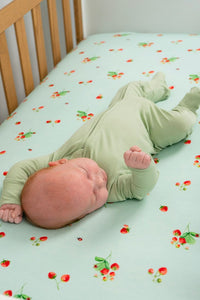 Belan.J Baby Ribbed Bamboo Sleeper - Misty Sage