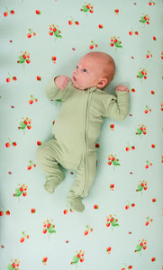 Belan.J Baby Ribbed Bamboo Sleeper - Misty Sage