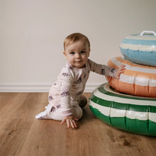Load image into Gallery viewer, ZippyJamz Baby Boys Be My Squishy Sleeper - Teal
