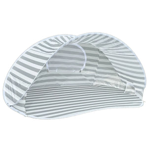 Current Tyed Oversized Beach Pop Up Tent - Sage Stripes